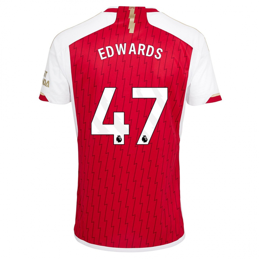 Heren Khayon Edwards #47 Rood Thuisshirt Thuistenue 2023/24 T-Shirt België