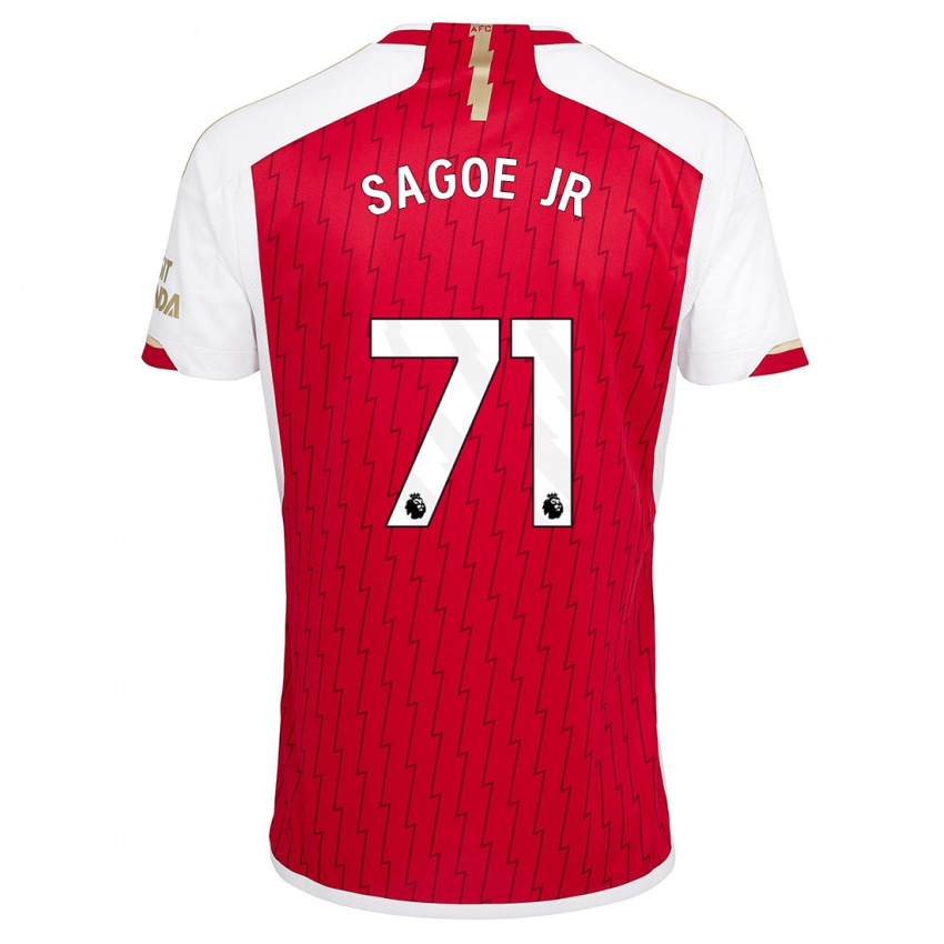Herren Charles Sagoe Jr #71 Rot Heimtrikot Trikot 2023/24 T-Shirt Belgien