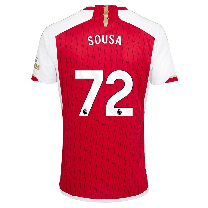 Herren Lino Sousa #72 Rot Heimtrikot Trikot 2023/24 T-Shirt Belgien