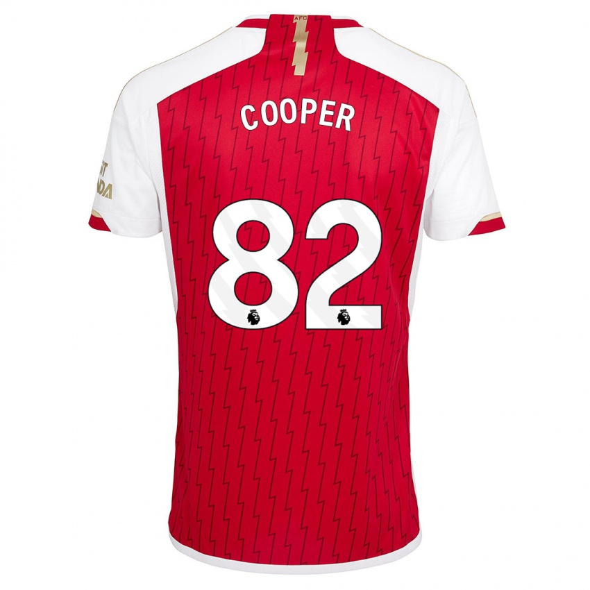 Heren Noah Cooper #82 Rood Thuisshirt Thuistenue 2023/24 T-Shirt België