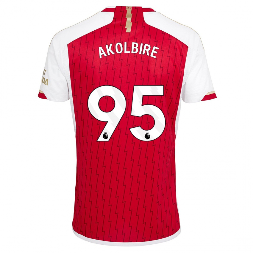 Herren Bless Akolbire #95 Rot Heimtrikot Trikot 2023/24 T-Shirt Belgien
