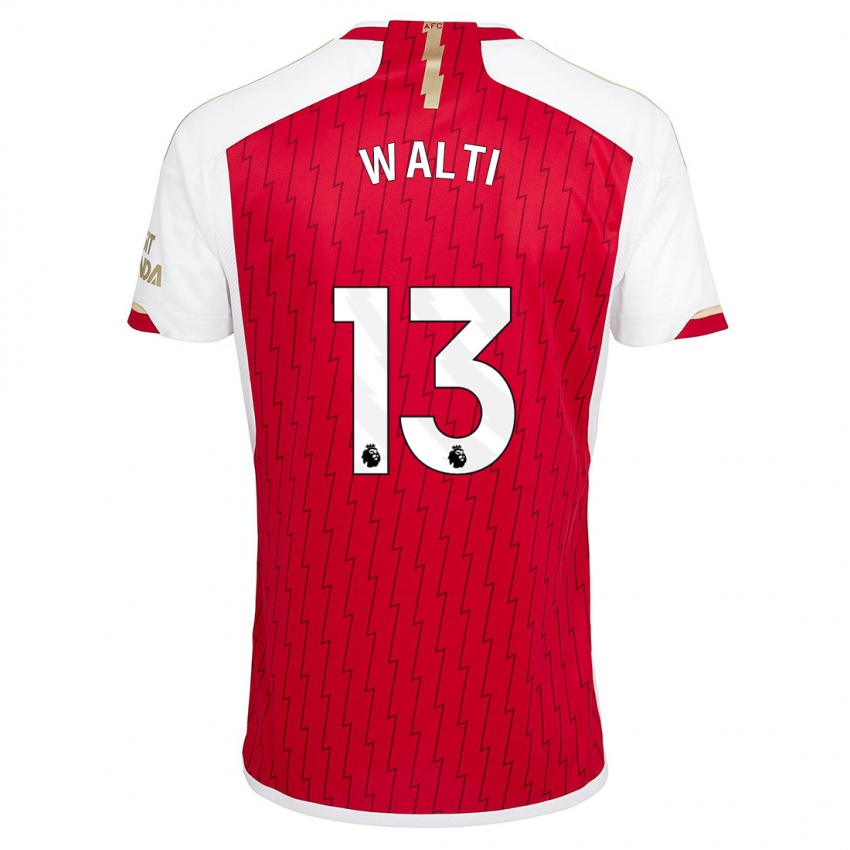 Heren Lia Walti #13 Rood Thuisshirt Thuistenue 2023/24 T-Shirt België