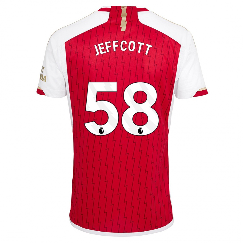 Herren Henry Jeffcott #58 Rot Heimtrikot Trikot 2023/24 T-Shirt Belgien