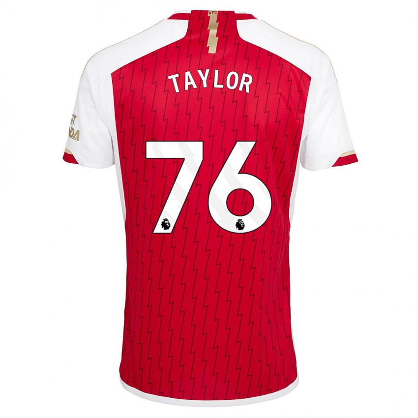 Herren Kido Taylor Hart #76 Rot Heimtrikot Trikot 2023/24 T-Shirt Belgien