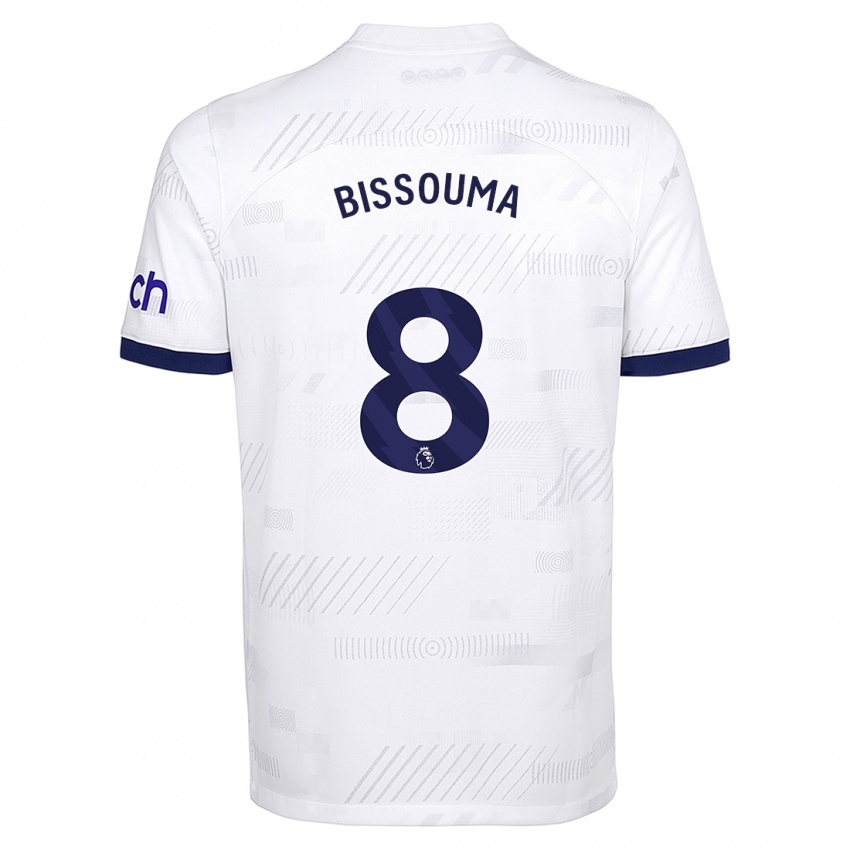Herren Yves Bissouma #8 Weiß Heimtrikot Trikot 2023/24 T-Shirt Belgien