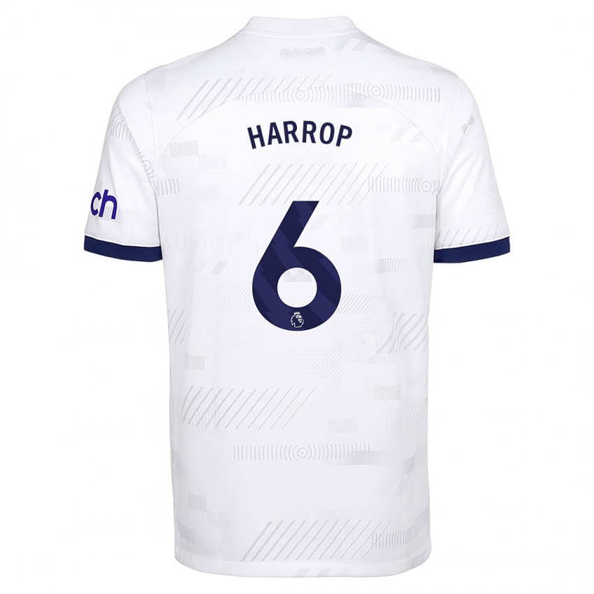 Herren Kerys Harrop #6 Weiß Heimtrikot Trikot 2023/24 T-Shirt Belgien