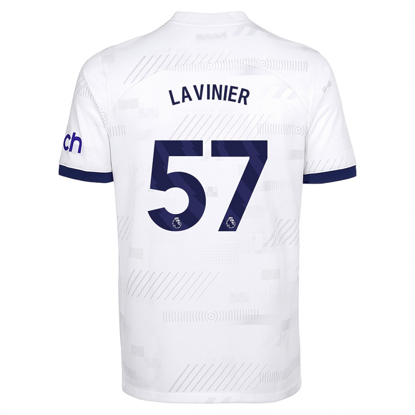 Homme Maillot Marcel Lavinier #57 Blanc Tenues Domicile 2023/24 T-Shirt Belgique