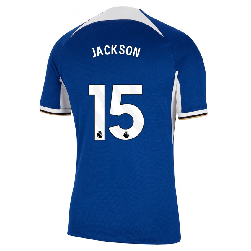 Homme Maillot Nicolas Jackson #15 Bleu Tenues Domicile 2023/24 T-Shirt Belgique
