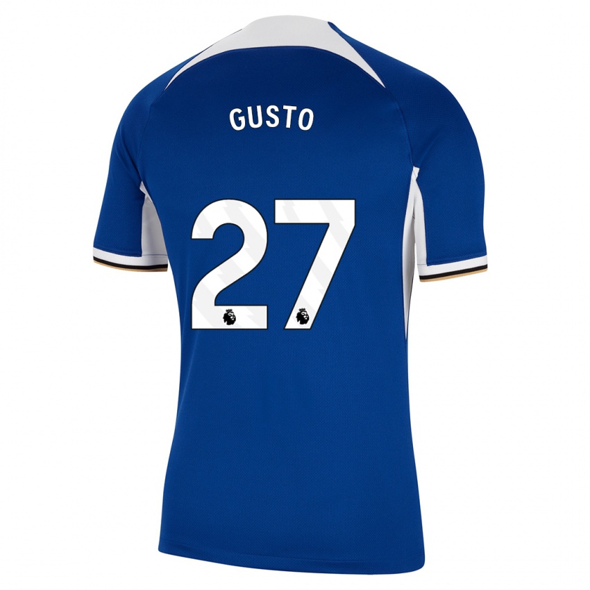 Herren Malo Gusto #27 Blau Heimtrikot Trikot 2023/24 T-Shirt Belgien
