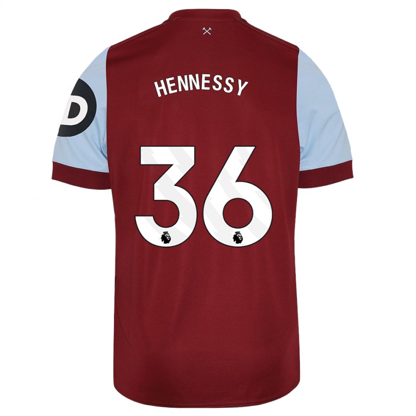 Heren Alexandra Hennessy #36 Kastanjebruin Thuisshirt Thuistenue 2023/24 T-Shirt België