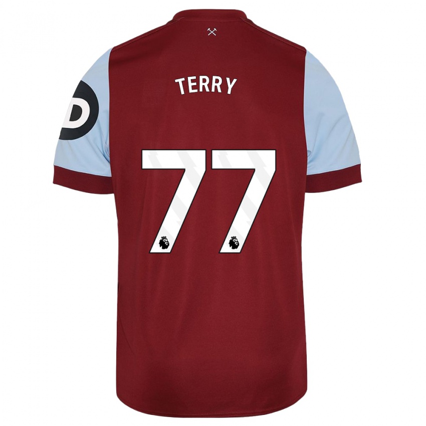 Homme Maillot Mason Terry #77 Bordeaux Tenues Domicile 2023/24 T-Shirt Belgique
