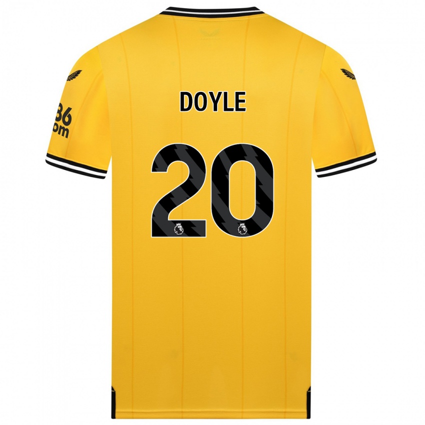 Herren Tommy Doyle #20 Gelb Heimtrikot Trikot 2023/24 T-Shirt Belgien