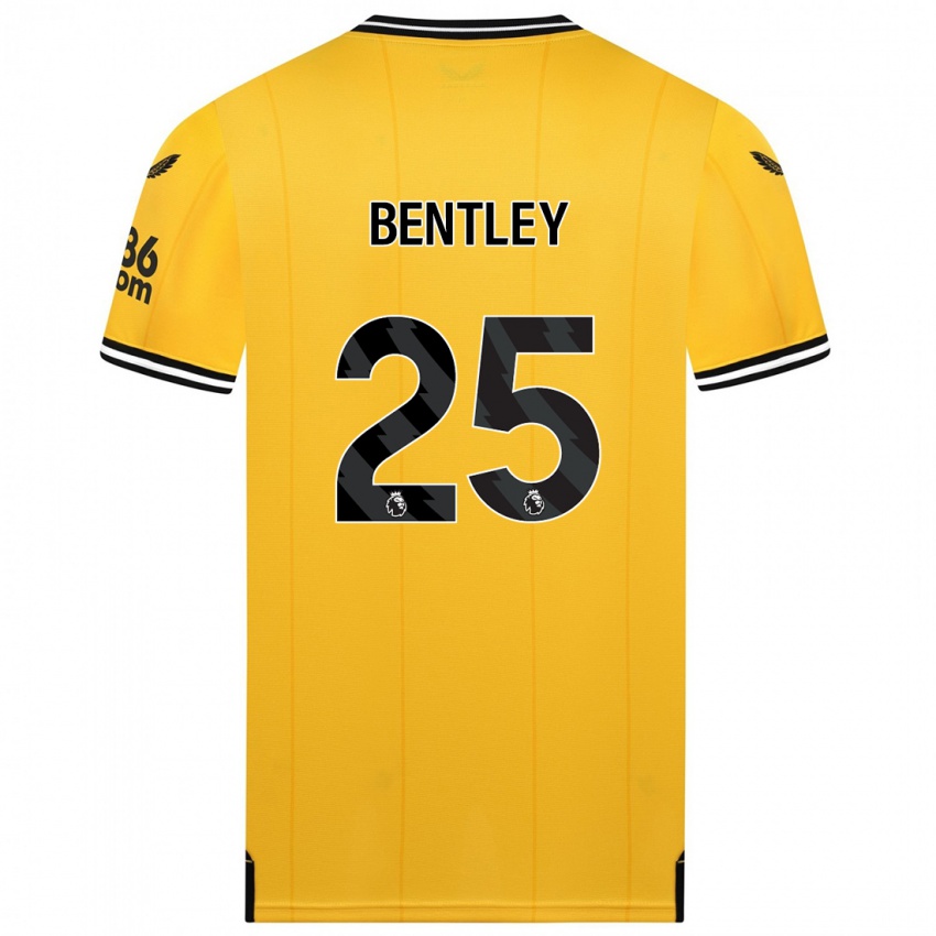 Herren Daniel Bentley #25 Gelb Heimtrikot Trikot 2023/24 T-Shirt Belgien