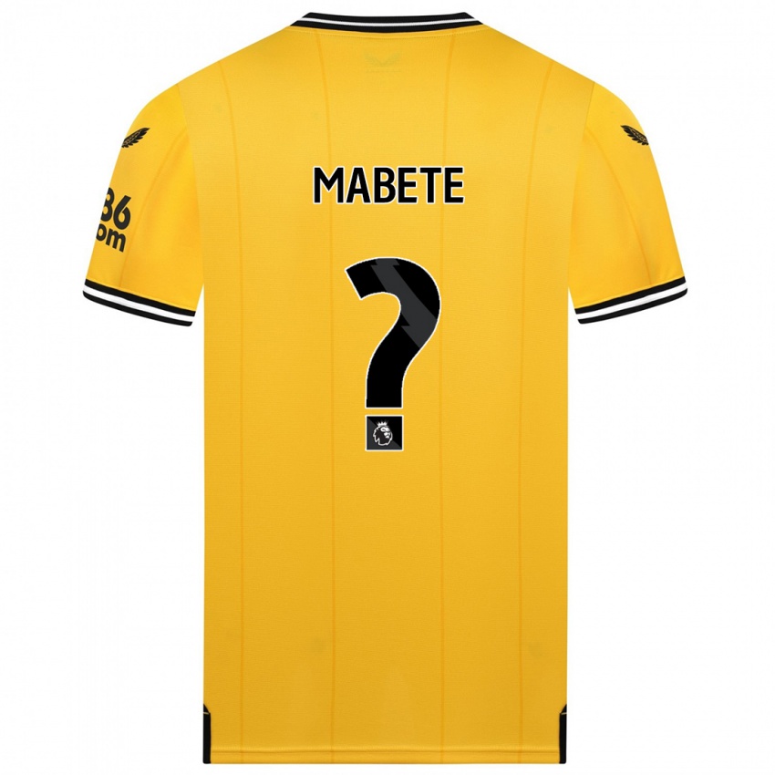 Herren Filozofe Mabete #0 Gelb Heimtrikot Trikot 2023/24 T-Shirt Belgien