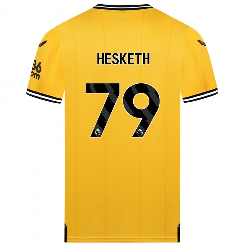 Herren Owen Hesketh #79 Gelb Heimtrikot Trikot 2023/24 T-Shirt Belgien