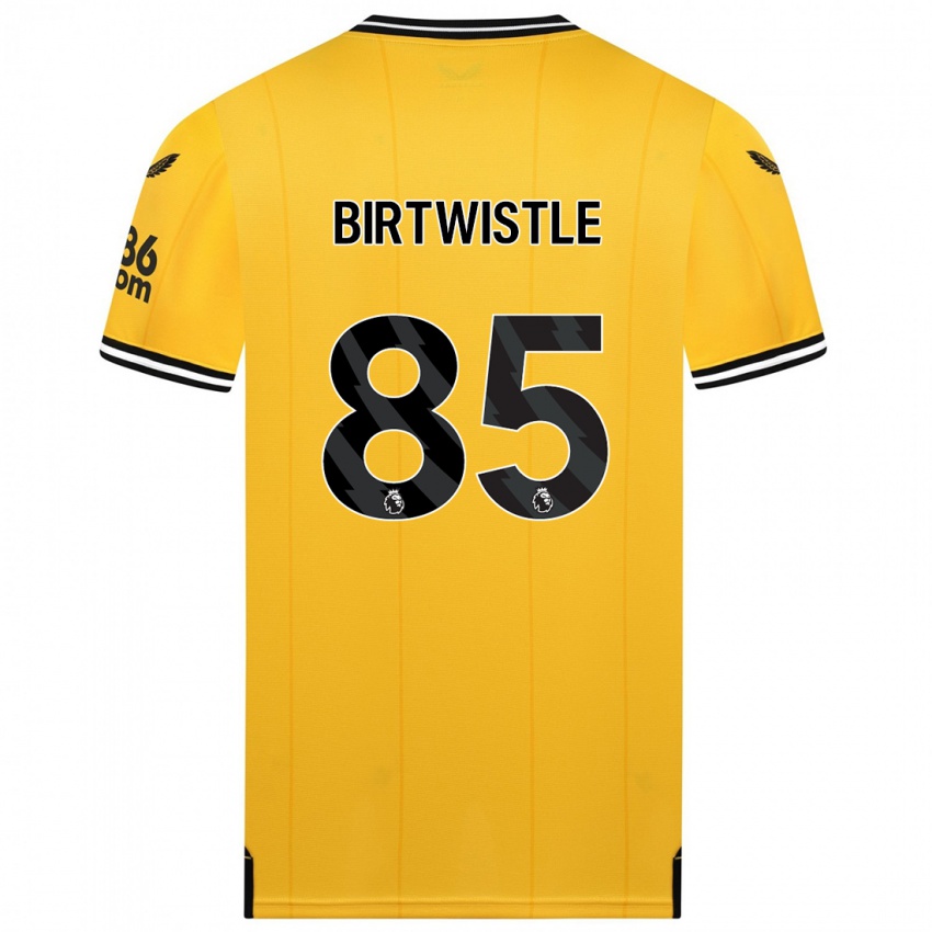 Herren Harry Birtwistle #85 Gelb Heimtrikot Trikot 2023/24 T-Shirt Belgien