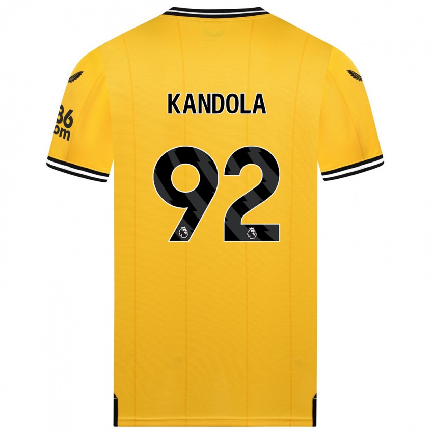 Herren Kam Kandola #92 Gelb Heimtrikot Trikot 2023/24 T-Shirt Belgien