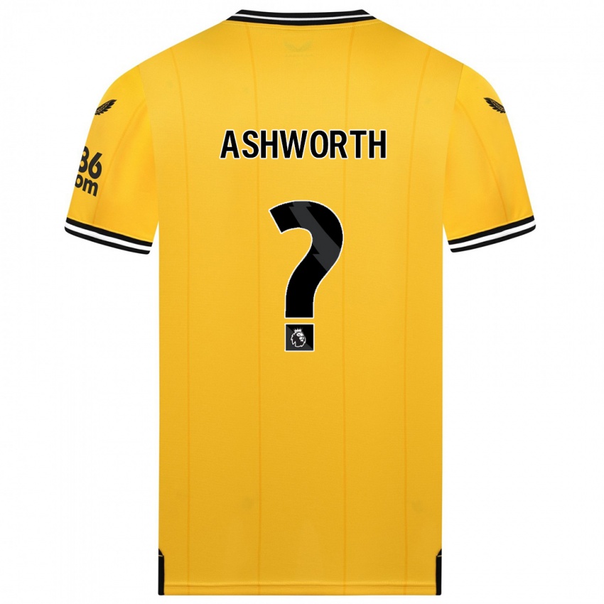 Herren Fin Ashworth #0 Gelb Heimtrikot Trikot 2023/24 T-Shirt Belgien