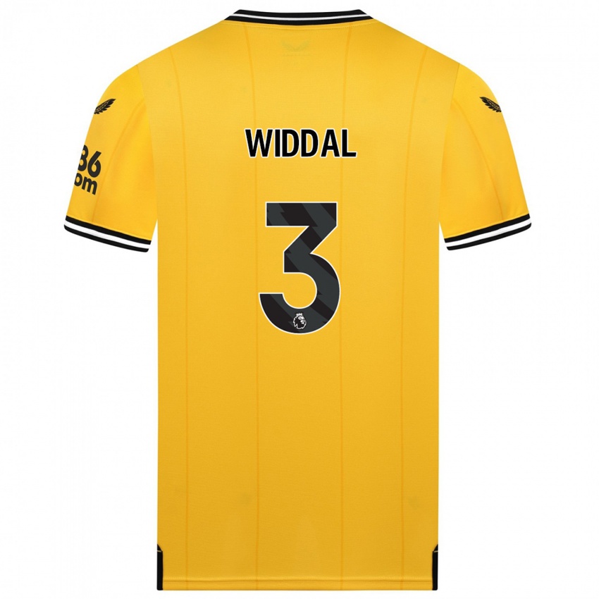 Herren Natalie Widdal #3 Gelb Heimtrikot Trikot 2023/24 T-Shirt Belgien
