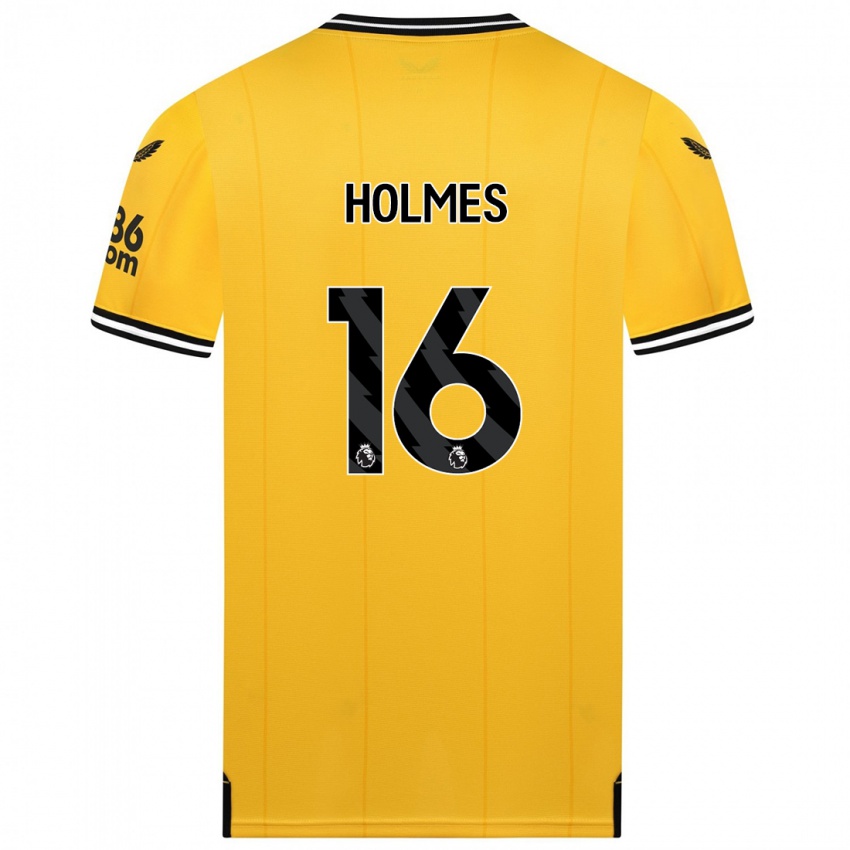 Herren Summer Holmes #16 Gelb Heimtrikot Trikot 2023/24 T-Shirt Belgien