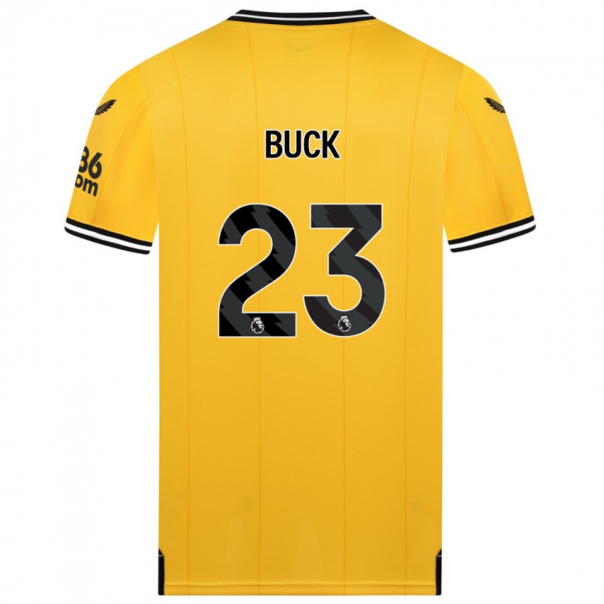 Heren Alex Buck #23 Geel Thuisshirt Thuistenue 2023/24 T-Shirt België