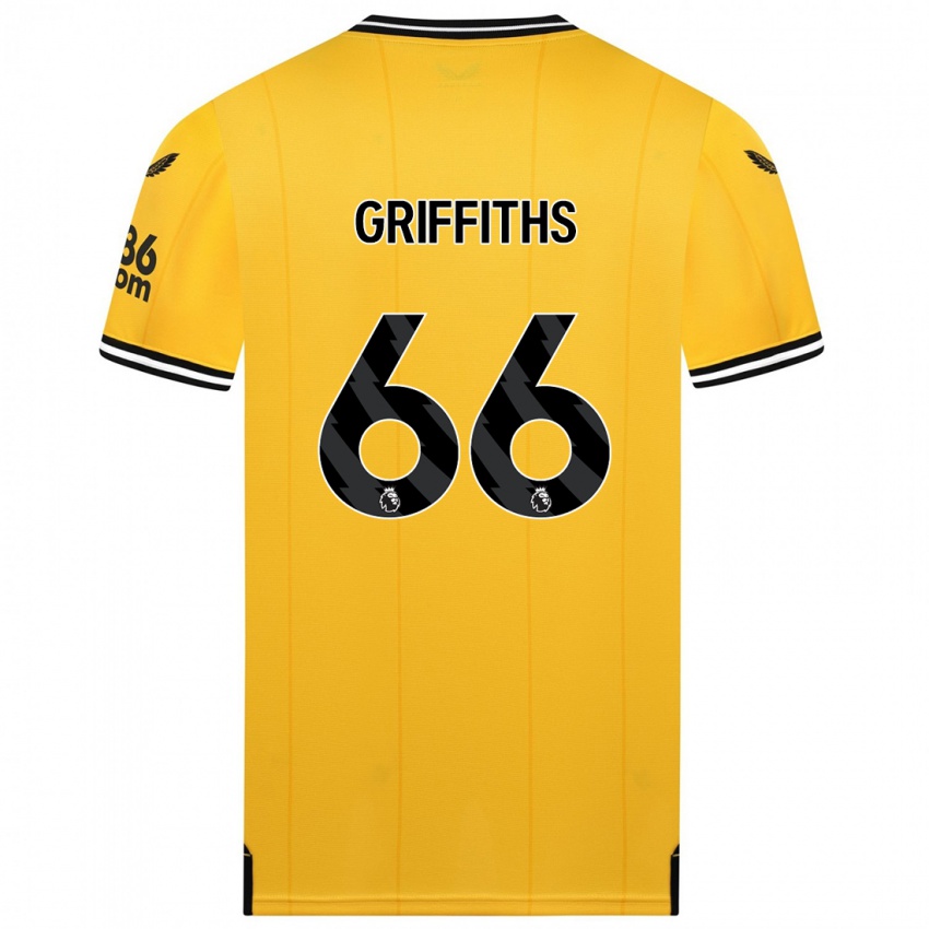 Herren Harvey Griffiths #66 Gelb Heimtrikot Trikot 2023/24 T-Shirt Belgien