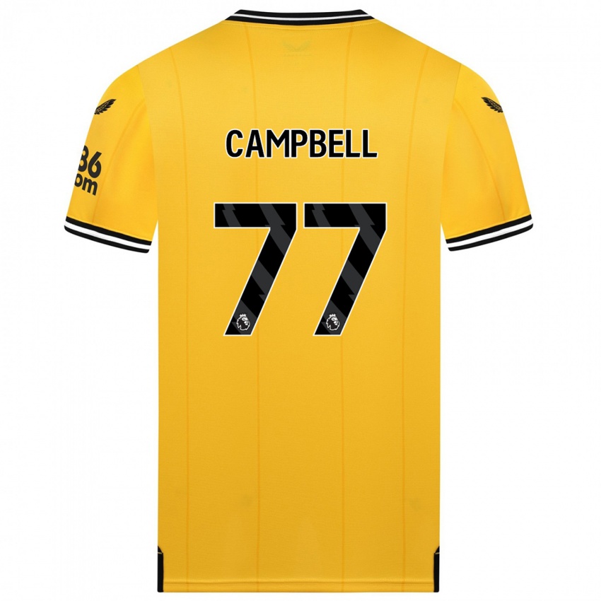 Heren Chem Campbell #77 Geel Thuisshirt Thuistenue 2023/24 T-Shirt België