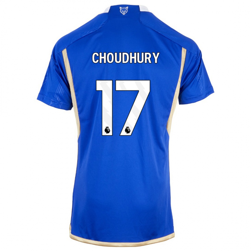 Herren Hamza Choudhury #17 Königsblau Heimtrikot Trikot 2023/24 T-Shirt Belgien