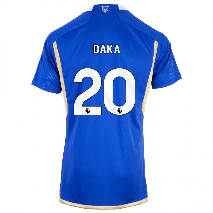 Homme Maillot Patson Daka #20 Bleu Royal Tenues Domicile 2023/24 T-Shirt Belgique
