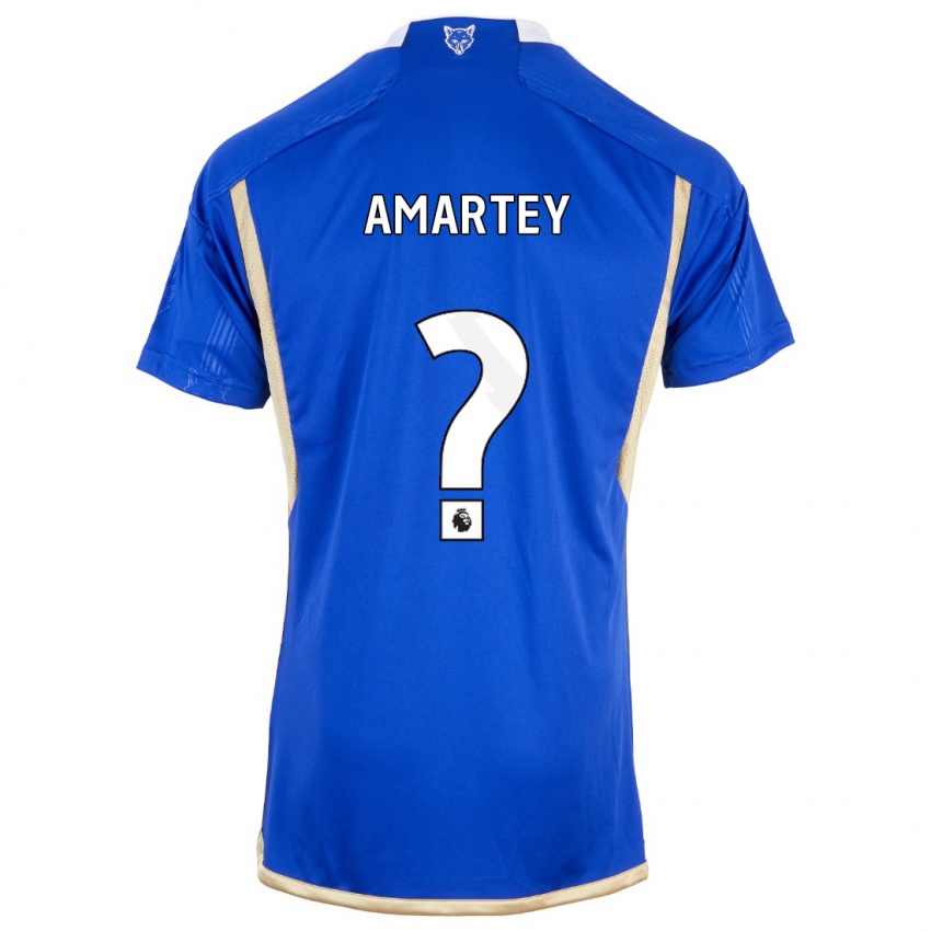 Homme Maillot Bobby Amartey #0 Bleu Royal Tenues Domicile 2023/24 T-Shirt Belgique