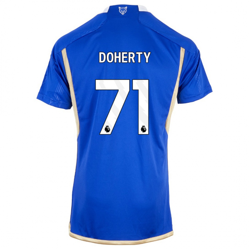 Homme Maillot Arlo Doherty #71 Bleu Royal Tenues Domicile 2023/24 T-Shirt Belgique
