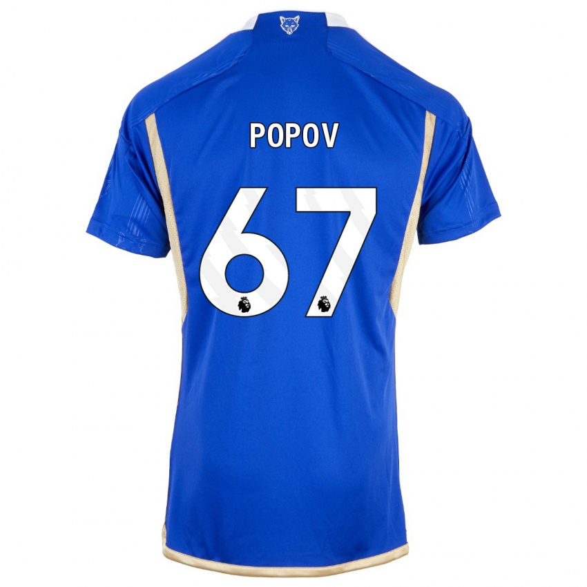 Herren Chris Popov #67 Königsblau Heimtrikot Trikot 2023/24 T-Shirt Belgien