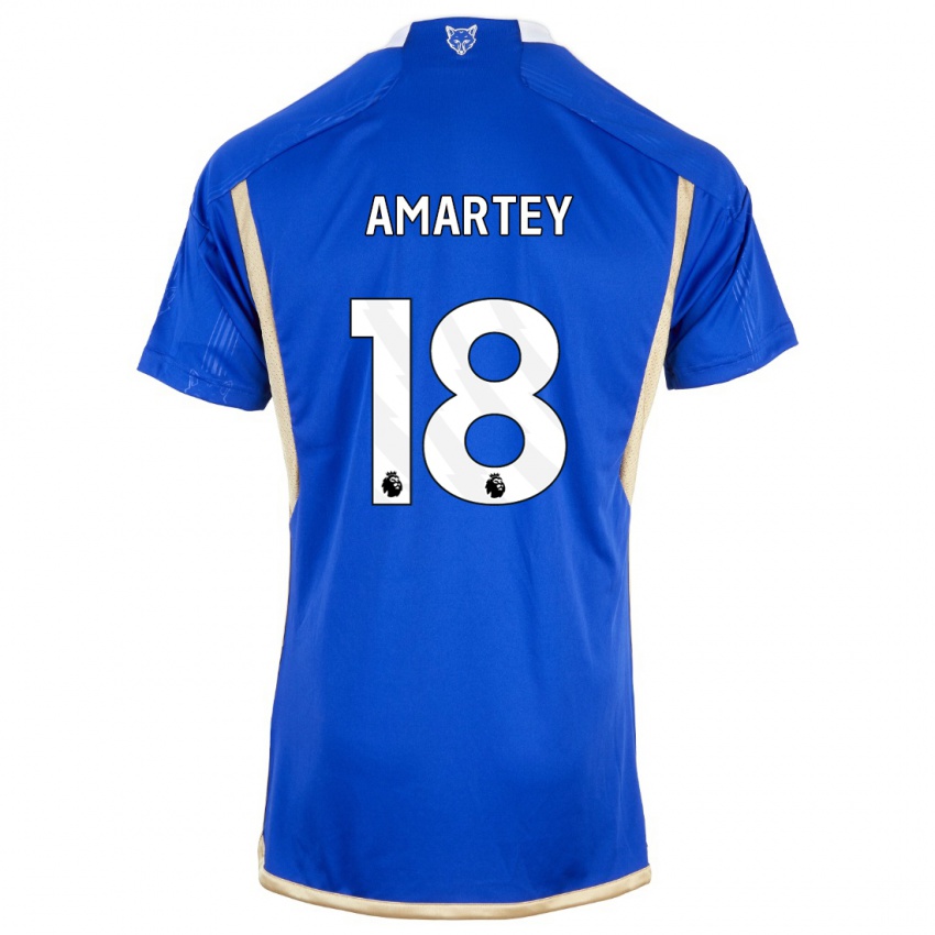 Herren Daniel Amartey #18 Königsblau Heimtrikot Trikot 2023/24 T-Shirt Belgien