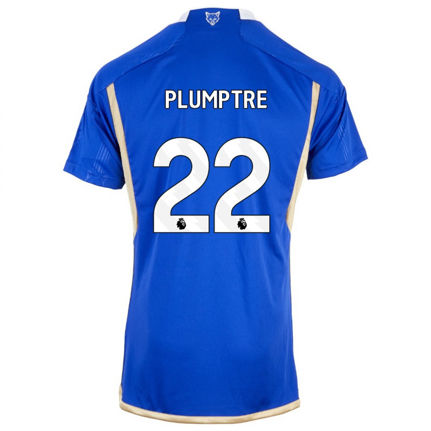 Homme Maillot Ashleigh Plumptre #22 Bleu Royal Tenues Domicile 2023/24 T-Shirt Belgique