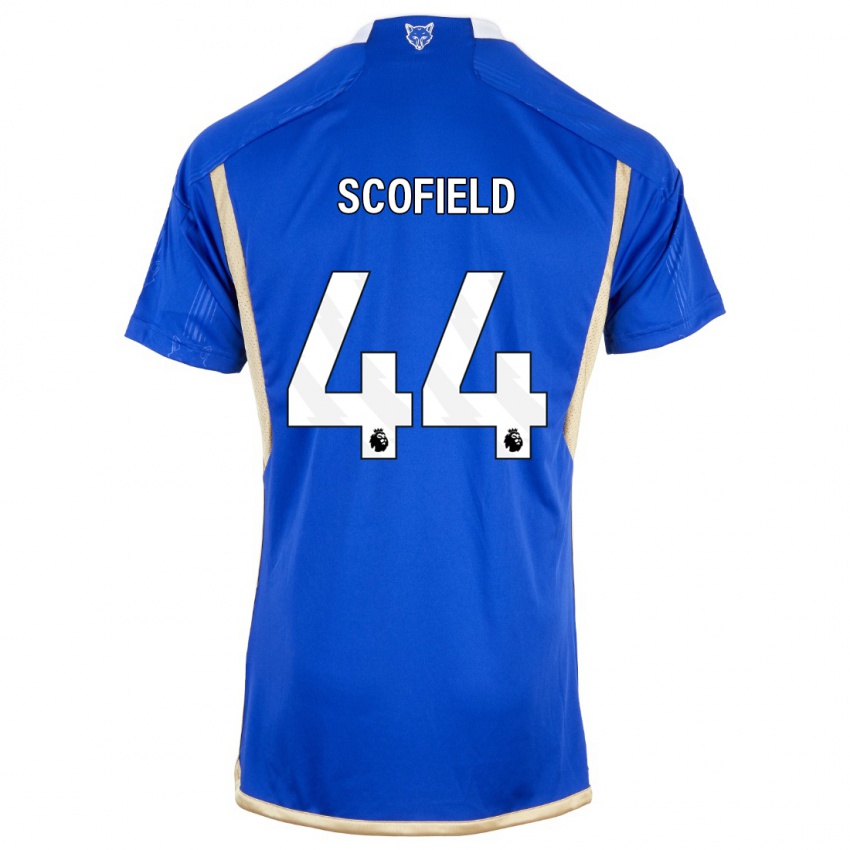Homme Maillot Connie Scofield #44 Bleu Royal Tenues Domicile 2023/24 T-Shirt Belgique