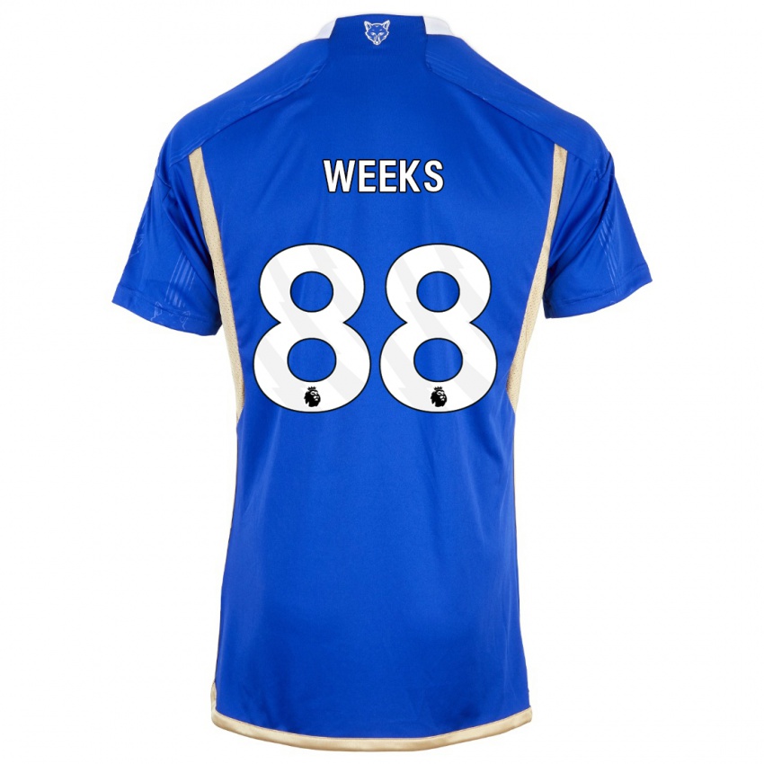Homme Maillot Tyler Weeks #88 Bleu Royal Tenues Domicile 2023/24 T-Shirt Belgique