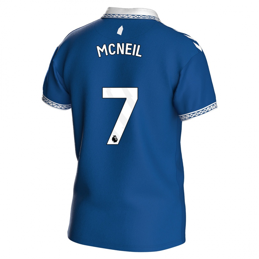 Heren Dwight Mcneil #7 Koningsblauw Thuisshirt Thuistenue 2023/24 T-Shirt België