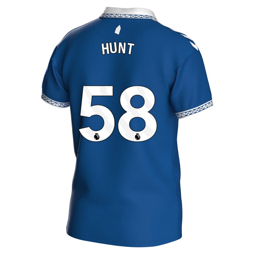 Heren Mackenzie Hunt #58 Koningsblauw Thuisshirt Thuistenue 2023/24 T-Shirt België