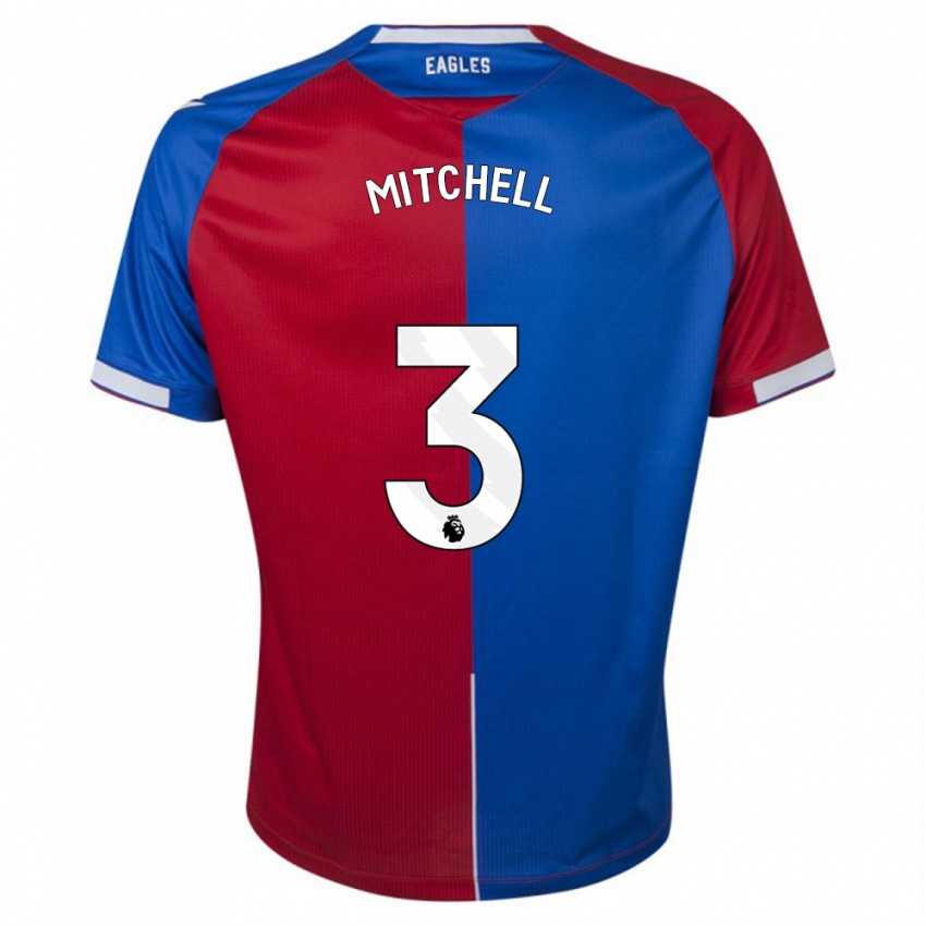 Homme Maillot Tyrick Mitchell #3 Rouge Bleu Tenues Domicile 2023/24 T-Shirt Belgique
