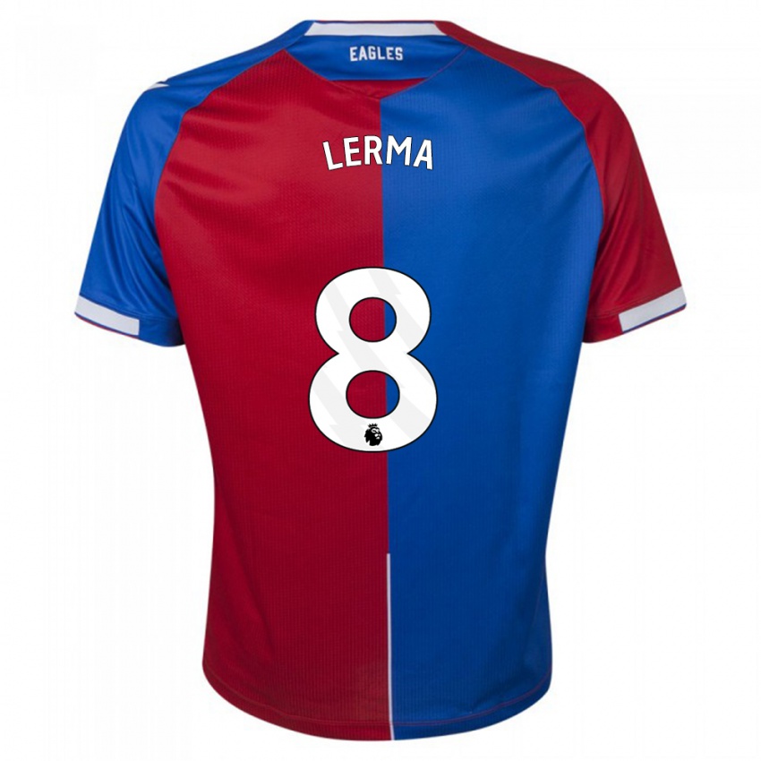 Herren Jefferson Lerma #8 Rot Blau Heimtrikot Trikot 2023/24 T-Shirt Belgien
