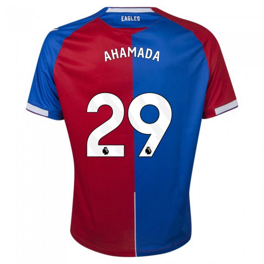 Herren Naouirou Ahamada #29 Rot Blau Heimtrikot Trikot 2023/24 T-Shirt Belgien