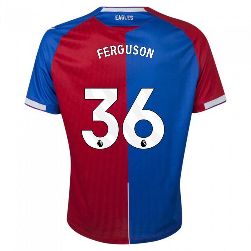 Herren Nathan Ferguson #36 Rot Blau Heimtrikot Trikot 2023/24 T-Shirt Belgien