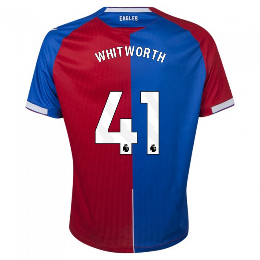 Herren Joe Whitworth #41 Rot Blau Heimtrikot Trikot 2023/24 T-Shirt Belgien