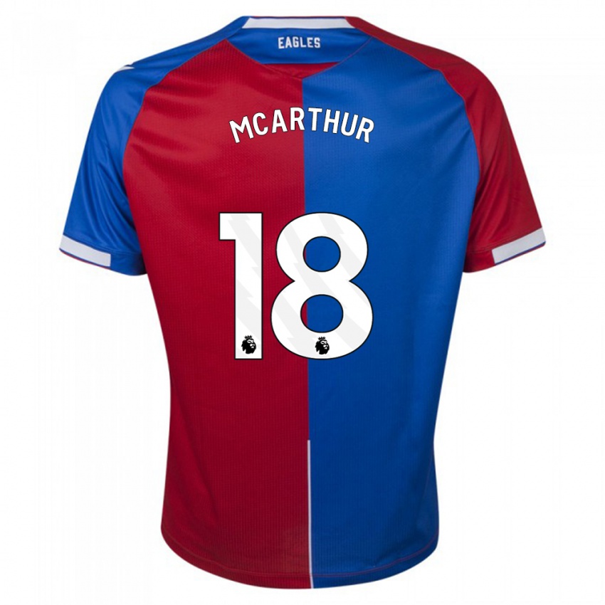 Heren James Mcarthur #18 Rood Blauw Thuisshirt Thuistenue 2023/24 T-Shirt België
