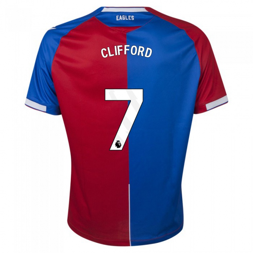 Herren Charley Clifford #7 Rot Blau Heimtrikot Trikot 2023/24 T-Shirt Belgien
