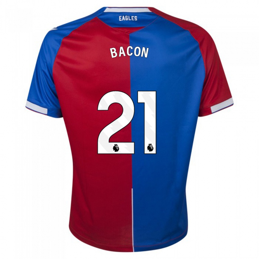 Herren Skye Bacon #21 Rot Blau Heimtrikot Trikot 2023/24 T-Shirt Belgien
