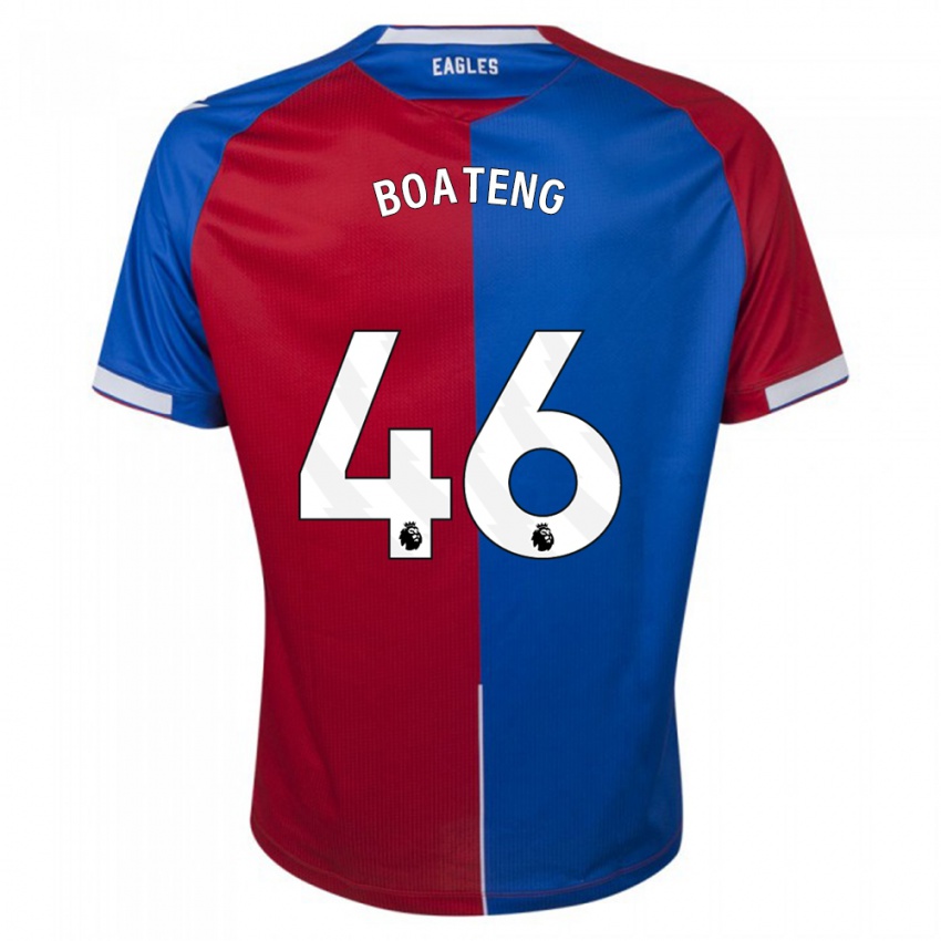 Herren Malachi Boateng #46 Rot Blau Heimtrikot Trikot 2023/24 T-Shirt Belgien