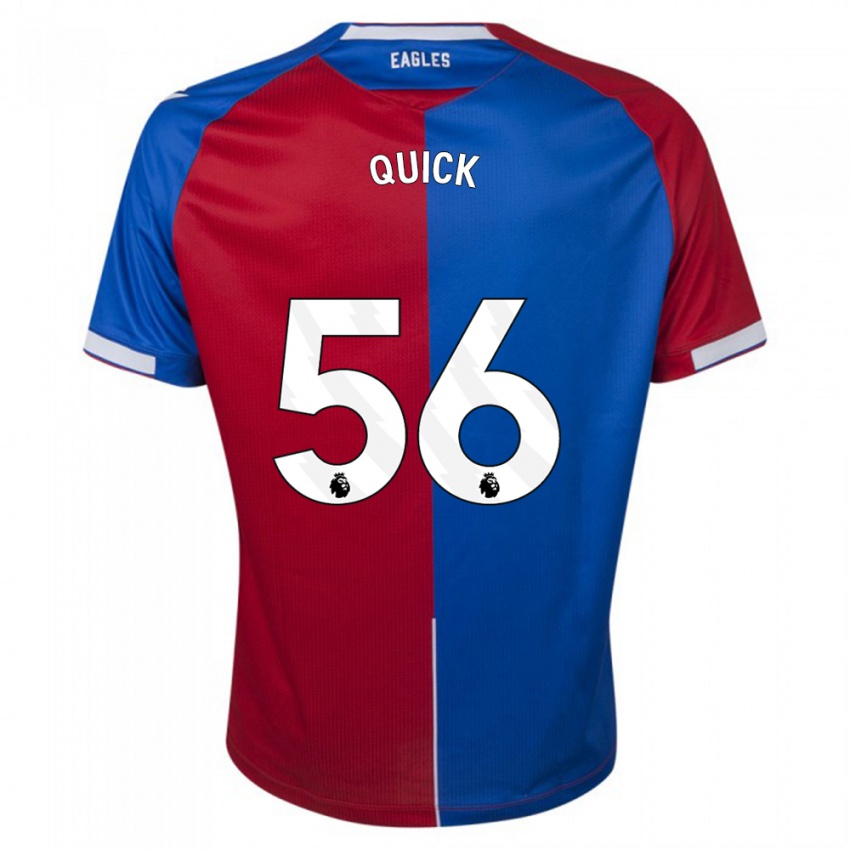 Herren Daniel Quick #56 Rot Blau Heimtrikot Trikot 2023/24 T-Shirt Belgien
