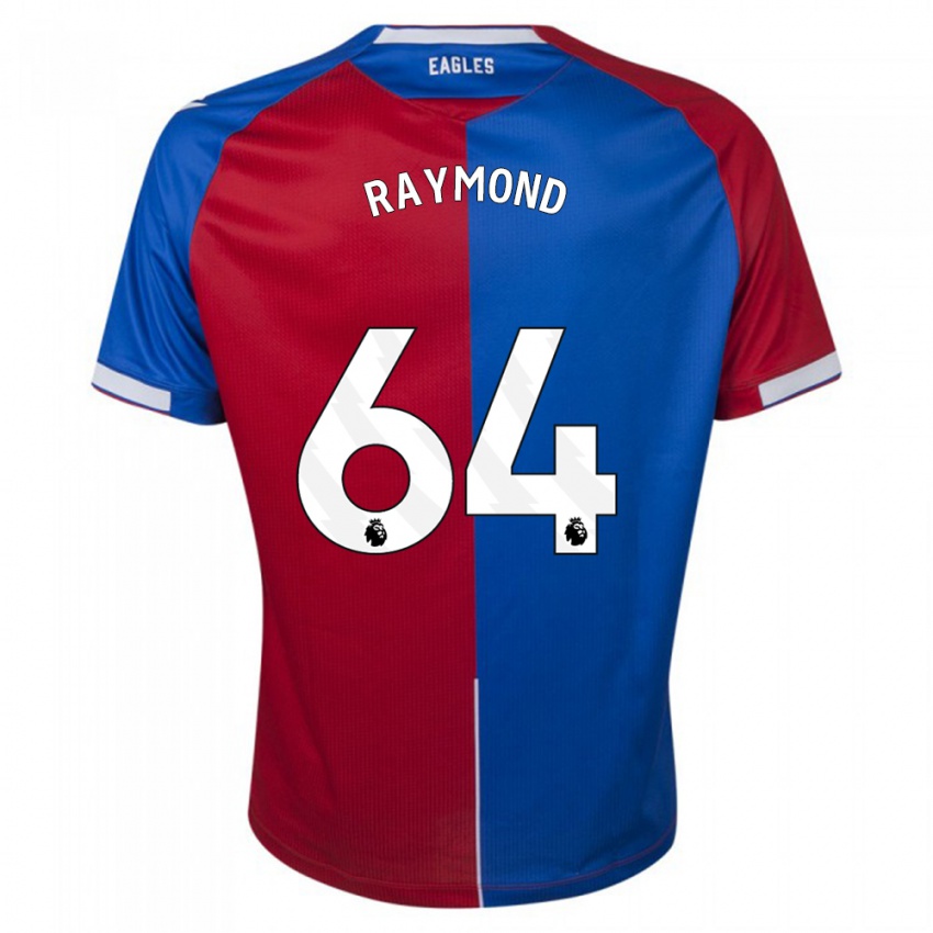 Homme Maillot Jadan Raymond #64 Rouge Bleu Tenues Domicile 2023/24 T-Shirt Belgique