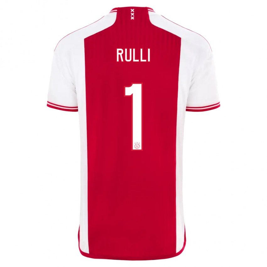 Herren Geronimo Rulli #1 Rot-Weiss Heimtrikot Trikot 2023/24 T-Shirt Belgien